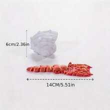 1pc 3D Printed Movable Joint Hermit Crab Toy, Suitable For Various Festivals, Party Decorations, Flexible Joints, Beautiful Colors, Suitable For Ages 14+, Creative Desktop Decor, Great Gift For Friends - Multicolor - View 3