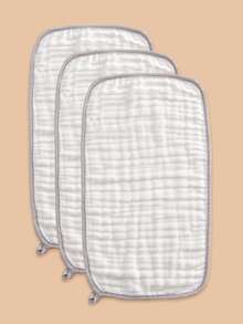 3条/5条装 Oeko-Tex 认证柔软婴儿毛巾，适合儿童日常使用，可用作面巾、围兜或婴儿襁褓毯。 - 彩色 - 查看 12