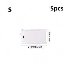 10/5件装多用途收纳袋 - 布艺收纳袋，可折叠收纳袋，适用于婴儿房、抽屉收纳，适合存放玩具、文件和文具 - 必备家居及儿童房配件，日托玩具收纳 - 新生儿礼物，返校必备 - 学校文件、学习用品、文具收纳袋，情人节礼物，透气婴儿服装收纳袋。 - 彩色 - 查看 12