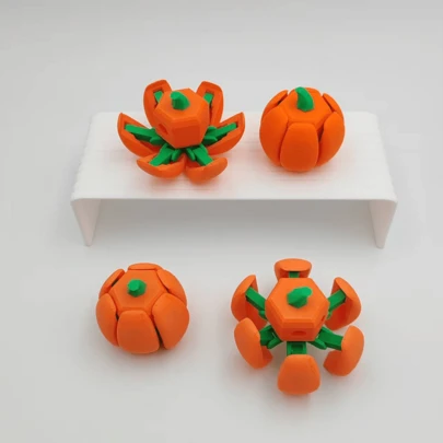 Calabaza transformable impresa en 3D, juguete, decoración y producto creativo impreso en 3D