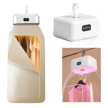 Secadora portátil mejorada con ciclo 3D, secadoras portátiles para departamentos, dormitorios, viajes de negocios, secadora eléctrica con control remoto, modo de doble velocidad, secado. - Tipo de Enchufe A USA (110-127V) - Ver 2