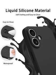 Bộ 2 ốp lưng điện thoại silicon màu đen, chất lượng cao, mỏng, chống sốc, chống trầy xước, cảm giác mềm mại, nhẹ, bền, tương thích với điện thoại Pixel và các dòng điện thoại khác (màu đen). - màu đen - Xem 5