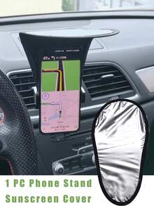 1 Pc Heat Protection For Mobile Phone,Phone Stand Sunshade/Sunscreen Cover,Sun Glare Shield | Phone Sun Visor | Glare Protection Phone Holder | Sunlight Screen Protector, Sunlight Navigation Phone Holder,Screen Color Distortion, Weatherproof Phone Shade, Phone Shade For Navigation - Multicolor - View 1