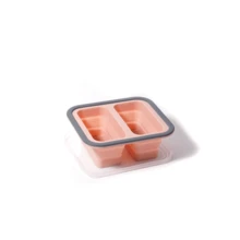1/2/3/4 Compartment Foldable Silicone Bento Box - Microwave & Oven With Airtight Lid, Suitable For Meals, Soups And Desserts, Space Saving - Multicolor - View 14