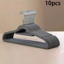 20/10pcs Velvet Hangers, Non-Slip Flocked Clothes Hangers, Sturdy And Durable Garment Hangers For Coats And Suits, Ideal Wardrobe Organizer To Save Closet Space, Suitable For Bathroom, Bedroom, Dorm, Balcony, Essential For Back To School, Valentine's Day Gift