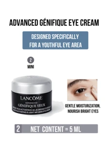 Lancôme Phyris 黑瓶双效修护浓缩眼霜，20毫升/0.676液盎司，迷你装5毫升/0.169液盎司，有助于修护和焕活眼周肌肤，淡化细纹和黑眼圈，提亮并紧致娇嫩的眼周轮廓，质地轻盈，适合日常眼部护理。 - 小黑瓶發光眼霜 - 查看 13