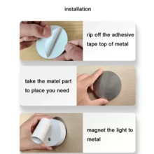1/2 buah Lampu Dinding Magnetik LED Minimalis Kelas Atas, 3 Suhu Warna, Dapat Diredupkan, Lampu Sorot Sudut yang Dapat Diatur, Cocok untuk Kamar Tidur, Ruang Belajar, Koridor, Pintu Masuk, Pencahayaan Suasana, Lampu Malam - MultiWarna - View 8