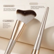 波浪形轮廓刷、斜角轮廓刷、面部轮廓化妆刷、斜角腮红轮廓刷、软毛腮红刷 - 彩色 - 查看 4