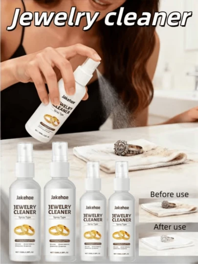 100毫升 Jakehoe 珠宝清洁剂，温和清洁和去污多种材质，保持珠宝光亮洁净，日常护理，恢复光泽。