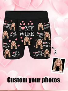 Herren-Slips, personalisierte Unterwäsche, individuelles Geschenk, für Schlafzimmer/Wohnzimmer, für die Familie, Geschenk für ihn - Verschiedenfarbig - Übersicht 2