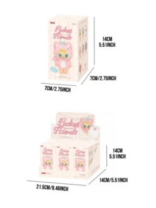 POP MART Baby Molly Pocket Pal 系列盲盒吊坠，6 款常规版 + 1 款隐藏版，可爱口袋大小的伙伴，梦幻柔和的色调，经典高顶礼帽设计 - 彩色 - 查看 5