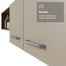 Cocina Integral Completa Modular Madesa Aura 196cm MC 02 - Marrón y Crema - Ver 8