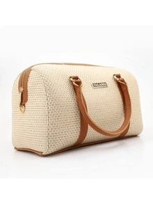 Women's Talassa Large Spacious Handbag With Crossbody, Side, And Hand Strap - Luxury - Burnt Orange - View 3