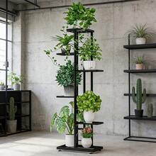1pc 6-Tier Plant Stand - 2026's Absolute Best-Selling Plant Stand - Upgraded Edition - Display Stand 6-Tier Plant Stand, Storage Rack Perfectly Fits Balconies, Succulents & Home Decor Easy Assembly Plant Stand, 100% Pure Iron Material Suitable For Indoor/Outdoor Plant Stand - Ideal For Courtyards, Gardens, Balconies & Living Room Decor Living Room Decor | Decorative Flower Stand | Rust-Resistant Structure, Home Decor Flower Stand, Balcony Plant Pot Rack - Black - View 8