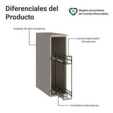 Gabinete Especiero Para Cocina Madesa Nice Color Crema - Beis - Ver 3