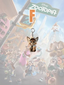 Popular Cartoon Keychain, Nick And Judy Plastic Keychain, Party Favor, Decorative Accessory - Purple - View 9