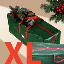 1pc Christmas Tree Storage Bag - Heavy Duty Large Capacity Organizer Bag, Suitable For 7.5/9ft Artificial Christmas Tree, With Durable Reinforced Handles And Double Zippers - Waterproof Material, Dust-Proof, Moisture-Proof, Insect-Proof.