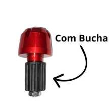 Universal Handlebar Weight For Motorcycles And Scooters With Red Anodized Finish, Anti-Vibration And Easy Installation - 1 Unidad de Peso de Manillar Rojo Modelo B - Ver 2