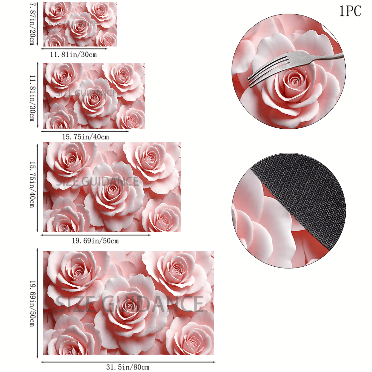 1pc Floral Pattern Absorbent Dish Drying Mat, Home Decor, Suitable For Espresso Machine Surface, Sink Drain Mat, Faucet Pad, Bathroom Cup Mat, Kitchen & Bathroom Accessories - Multicolor - View 11