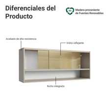 Alacena Gabinete Superior Cocina Madesa Nice 120cm Crema 3 - Beis - Ver 3