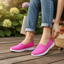 Tenis Fucsia Zapatillas Deportivas Para Dama - Rosa - Ver 7