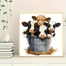 DIY 5D Diamond Dog Art Kit – Handcrafted Canvas Home Decor & Gift, Frameless Embroidery Painting - Multicolor - View 2