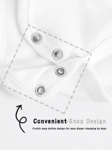 Disney Newborn Baby One-Piece Diaper Cover For Summer Light Style Baby Unlined Short-Sleeved Triangle Shirt Soft And Comfortable Pregnancy Gift - White - View 4