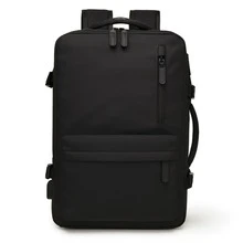 Azuza Expandable Travel Backpack, Airplane Carry-On Luggage, Large Original Release - 黑色 - 查看 2