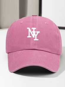 1pc Retro Washed Printed Soft Top Baseball Cap, Unisex Vintage Baseball Hat For Outdoor, Suitable For Daily Wear And Outfit Matching - Style Q - View 15