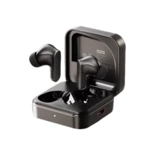 Lenovo Écouteurs sans fil EA266 à réduction de bruit active hybride : commande tactile à un bouton pour changer de mode, longue autonomie pour une utilisation avec les deux oreilles, appels haute définition, adaptés au travail de bureau, au sport et aux jeux. Noir. - Noir - Voir 7