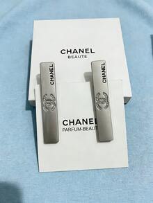 CHANEL Silver Rhinestone Alligator Clip. Fashionable And Cute Hair Clip. High-End Luxury Side Clip. Bangs Hair Clip. Evening Headdress. DIY Hair Accessory. - Silver - View 1