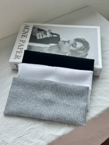 1/3/4/5PCS Casual Versatile Simple Solid Color Sports Headband Hair Band Turban Headband Sweatband Fall Winter Hair Accessories For Women For Vacation Outfits Woman Elegant Scarf Women Bandana Soft Headwrap - Multicolor - View 7