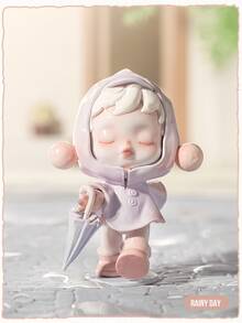 SKULLPANDA Temperature Series Blind Box Collectibles (12 Regular Designs + 1 Hidden Version), Warm And Comfortable Daily Theme Art Figurines, Toy Blind Box Collection, Halloween, Christmas Desktop Decoration Ornaments - Multicolor - View 10