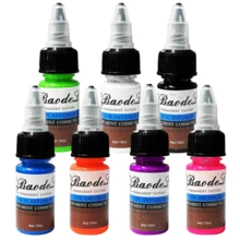 7pcs 15ml Premium Tattoo Ink, Tattoo Ink Set, Long-Lasting Body Art Standard Pigment, Makeup Gift, The Best Choice For Tattoo Artists And Beginners - Multicolor - View 6
