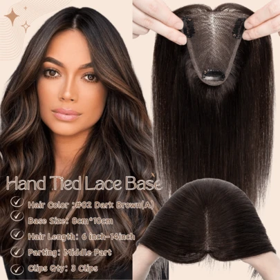 Highlight 100% Remy Straight Topper Hair Lace Base For Women Adding Hair Invisible Clips In Hair Pieces Long 6-14 Inch Real Human Hair Extensions Balayage Wig Topper Blonde 100% Remy Straight Topper Hair Lace Base For Women Adding Hair Invisible Clips In Hair Pieces Natural Looking Real Human Hair Extensions For Daily Use Long 6-14 Inch Pelucas De Cabello Humano Clip Ins Human Hair