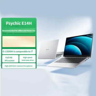  Lenovo E14H Ecosystem, 14-tums 13:e generationens Intel Core i5-13500, 16 GB RAM + 512 GB hårddisk, Windows 11, hög färgskala, lätt bärbar dator