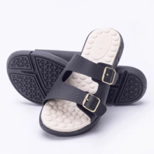 Women's Orthopedic Clog Sandal And Flat Slipper For Heel Spurs And Plantar Fasciitis Original - màu đen - Xem 4