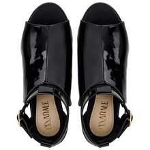 Zamarini Women's Ankle Boots Sandals, Comfortable, Soft, Casual - 黑色清漆 - 查看 9