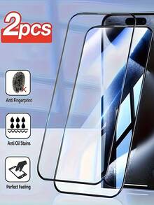 2 Packs Full Coverage 9H Tempered Glass Screen Protector . 9H 9D High-Definition Tempered Glass Screen Protector, Full-Screen Tempered Glass Protection, Scratch-Resistant And Long-Lasting Screen Protection, Compatible With Apple . Screen Protection Essentials