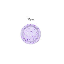 10pcs/20pcs Kpop Party Supplies Kpop Theme Party Paper Plates Cups Napkins Purple Blue Party Tableware Supplies For Singer Theme Party Birthday Wedding Holiday Fan Meeting Decorations - 彩色 - 查看 11