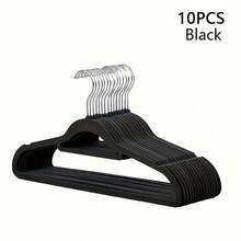 20/10pcs Velvet Hangers, Non-Slip Flocked Clothes Hangers, Sturdy And Durable Garment Hangers For Coats And Suits, Ideal Wardrobe Organizer To Save Closet Space, Suitable For Bathroom, Bedroom, Dorm, Balcony, Essential For Back To School, Valentine's Day Gift