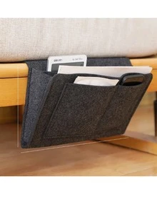 1个时尚床边悬挂收纳袋，免打孔可折叠床边整理袋，宿舍床边悬挂收纳袋，书桌/橱柜悬挂收纳袋，家用沙发边遥控器收纳袋，遥控器和纸巾收纳袋，可用于存放书籍、遥控器、手机、眼镜等物品，节省空间，适用于客厅、卧室、家庭、宿舍等场合。 - 彩色 - 查看 5