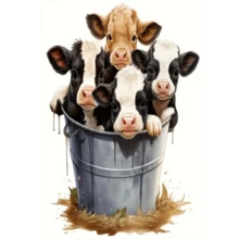 DIY 5D Diamond Dog Art Kit – Handcrafted Canvas Home Decor & Gift, Frameless Embroidery Painting - Multicolor - View 7