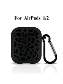 [Separate Design] Brand New Fashionable Black Patterned Protective Case Compatible With Airpods 4th Gen, Pro 3/1/2, Pro 3rd Gen, Pro 2 - Soft TPU Wireless Earphone Protective Case, Perfect Gift For Family And Friends - Black - View 6
