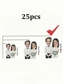 Personalized Photo Confetti, Bachelor/Bachelorette Party, Engagement, Wedding, Bridal Shower, Party Confetti, Bride, Groom, Wedding Confetti, Customized Gift, Custom Photo Printing, Multiple Sizes/Shapes | Party Favors - Face Sticker - View 16