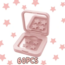 星形水胶体祛痘贴 60片/盒，不含酒精，无味，温和不刺激，有效遮盖痘痘和瑕疵，蕴含高品质水杨酸和茶树油，并配有精致化妆镜 - 彩色 - 查看 11