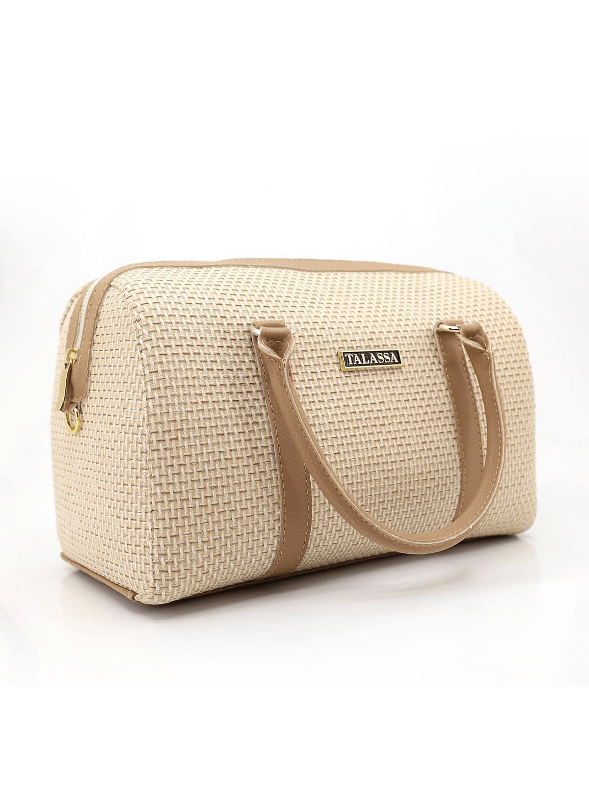 Women's Talassa Large Spacious Handbag With Crossbody, Side, And Hand Strap - Luxury - Peach - View 1