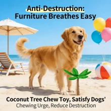 Natural Pine Wood Chew Toys For Dogs, Durable & Teething Toys To Satisfy Dogs Chewing Instinct, Reduce Boredom & Destructive Behavior, Designed For High Energy Pets - Green - View 3