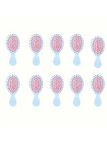 2pcs Macaron Mini Cute Toothbrush, Portable Travel Wet & Dry Air Cushion Toothbrush, Suitable For Daily Travel And Outdoor Use, Children And Girls Hair Brush, Gift For Girls, Back To School, Graduation, Gifts For Mom And Friends, Travel, Work, School - Multicolor - View 16