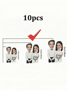 Personalized Photo Confetti, Bachelor/Bachelorette Party, Engagement, Wedding, Bridal Shower, Party Confetti, Bride, Groom, Wedding Confetti, Customized Gift, Custom Photo Printing, Multiple Sizes/Shapes | Party Favors - Face Sticker - View 12